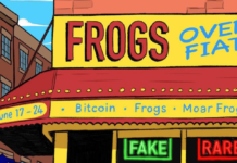 Frogs Over Fiat Bitcoin NFT Art Gallery In New York
